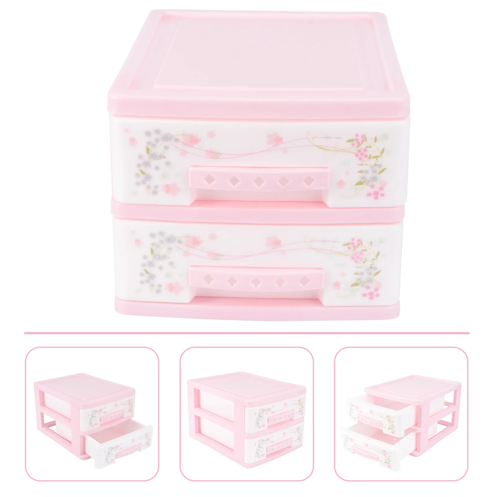 

Jewelry Storage Cabinet Multi-layer Plastic Container Hair Barrettes Cosmetics Case Pp Organizer Child Kids Clips for Girls