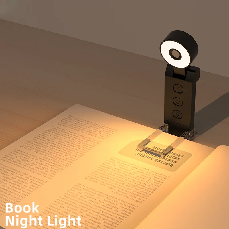 

GGbingo USB Book Lamp Rechargeable Reading Light Portable Mini LED Clip on Book Light Eye Protection Reading Lamp Night Light