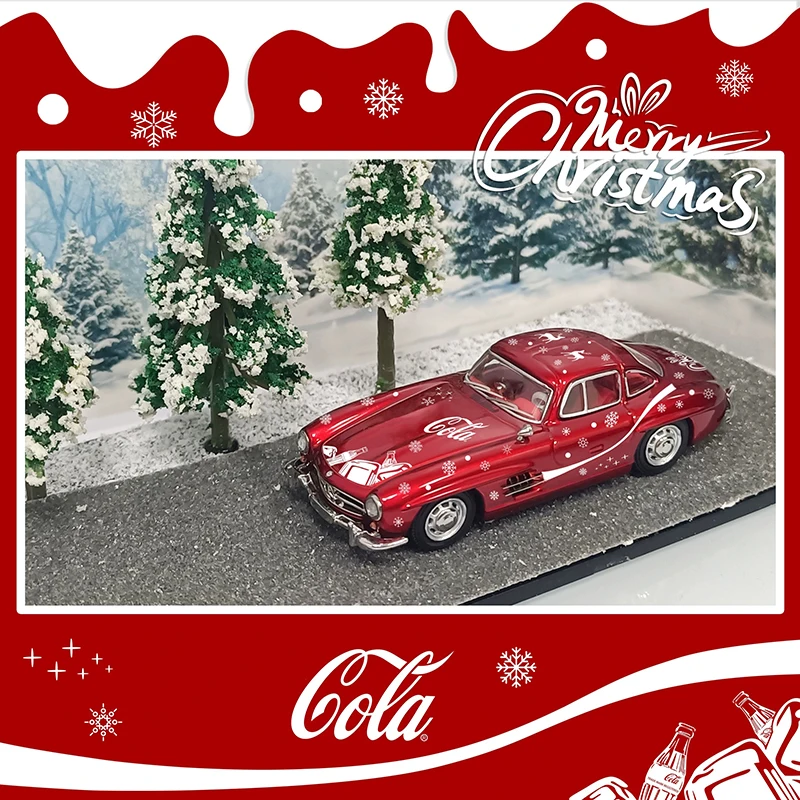 

Seeker 1/64 300sl Christmas Painted Alloy Car Model Classics Adult Souvenir Holiday Gift Hobby & Toys