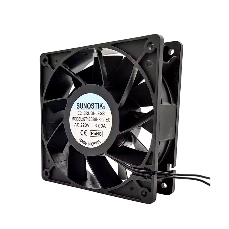 

НОВЫЙ ОРИГИНАЛЬНЫЙ GT12038HBL2-EC 220 В 3,00 А 12038 120*120*38 мм 12 см охлаждающий вентилятор радиатор