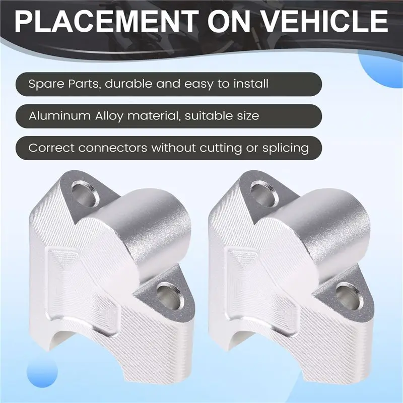 AU16-Motorcycle Accessories Handlebar Riser Drag Handle Bar Clamp Extend Adapter For 800MT 700MT 450MT