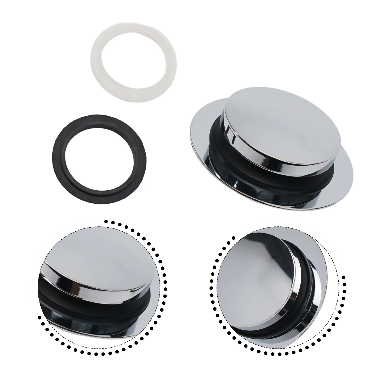 Keep Your Drain Clean with our Sink Strainer Plug Stopper Compatible with Most Bathtub Drains Effortless Hair Removal