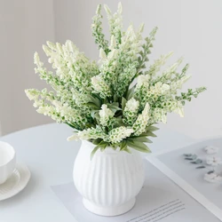 Artificial Lavender Foam Flower Family Room Vase Christmas Wedding Bouquet Garden Rose Arch Decoration Scrapbooking Accessories
