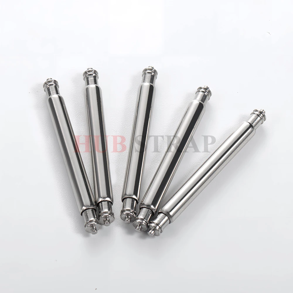 10/20/50/100pcs 2.5mm Diameter Watch Band Pins 20/22mm Spring Pin Repair Tool Metal Steel Spring Bars Link Pins Watch Accessory