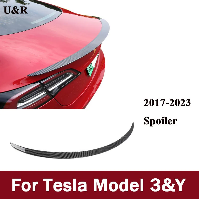 

2017-2023 For Tesla Model Y/ Model 3 Spoiler Type Performance Carbon Fiber Rear Trunk Lip ABS Wing Car Styling Accessories