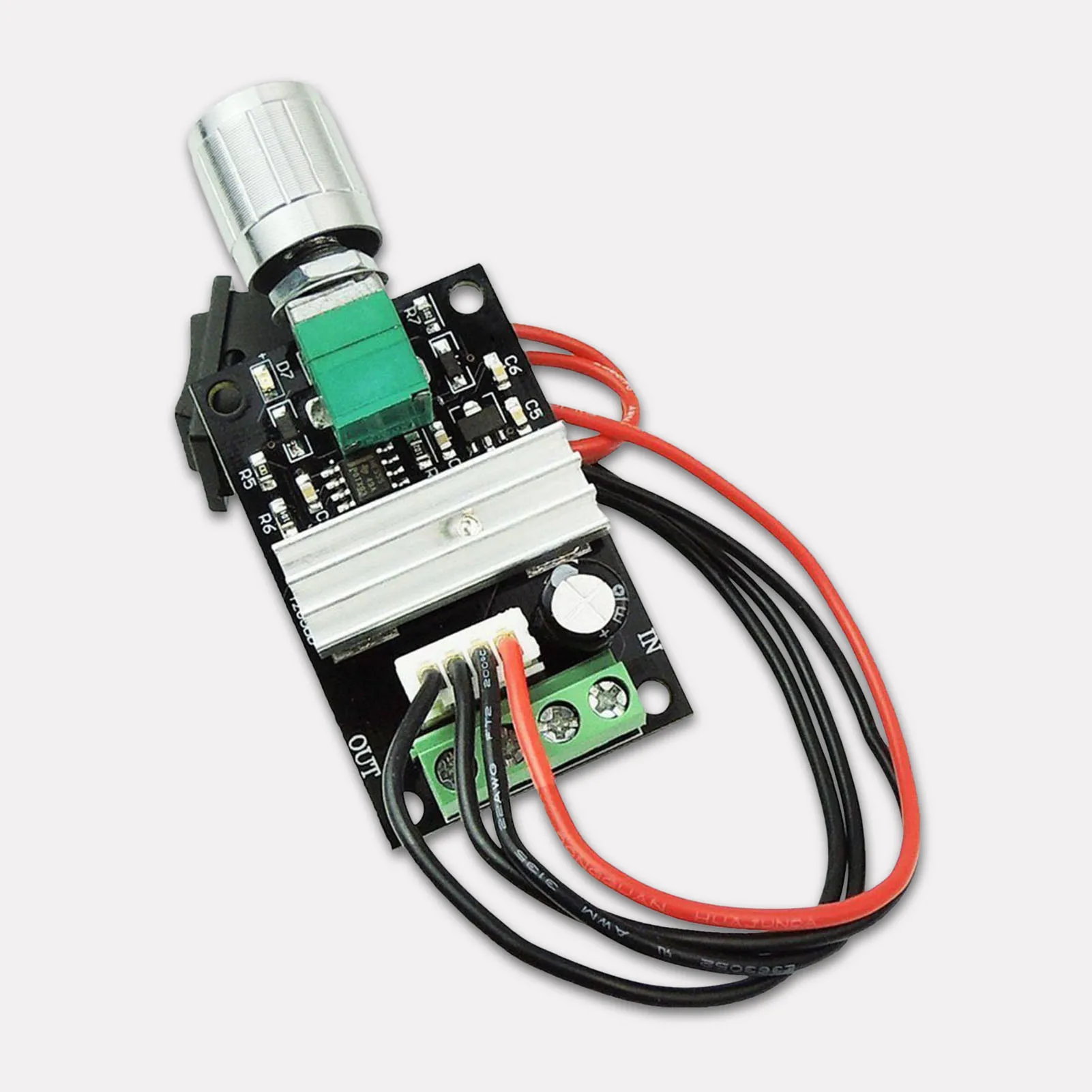 Efficient DC Motor Speed Controller PWM Variable Speed Control Module with Switch for DIY Electronic Projects Kit Durable