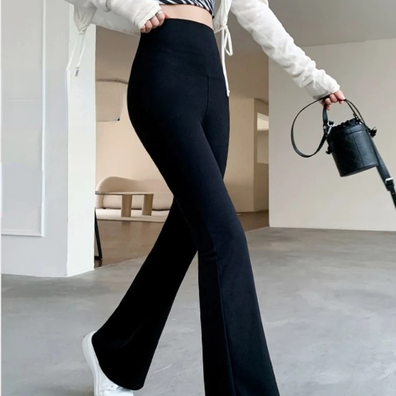 Pants Women 5 Colors Fashion Basic All-match Comfortable High Waist Leisure Elegant Korean Style Elasticity Simple Spring Solid