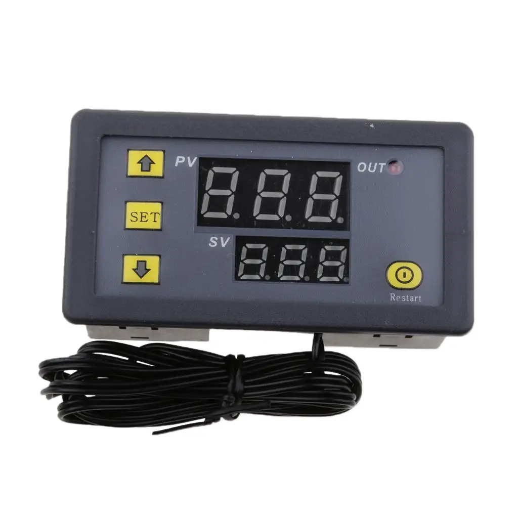 

Digital Temperature Controller LED Display Temp Sensor Relay Thermostat Control for Home Automation