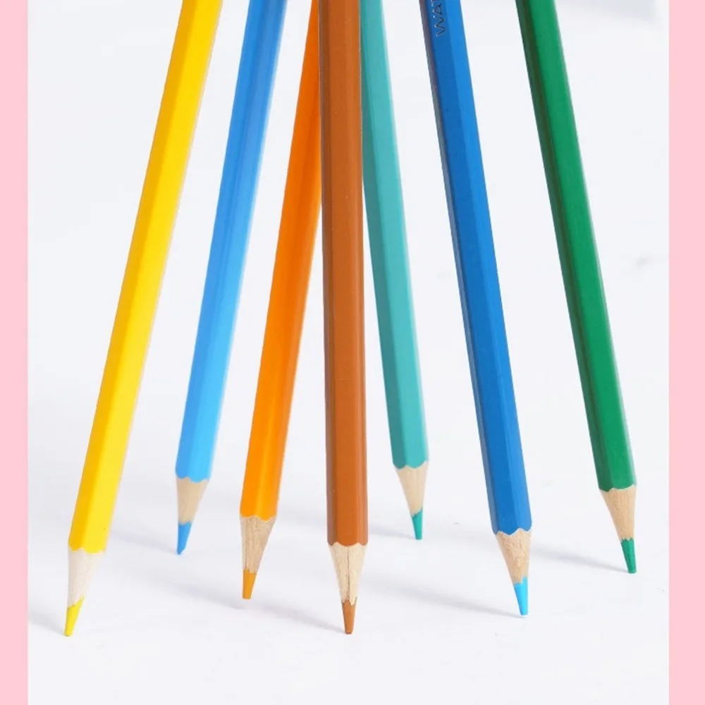 72 Colors Hexagonal Oil-based Pencil Set High Pigment Smooth Lead Core Pencils with Roll Up Pouch with Portable Roll Pouch