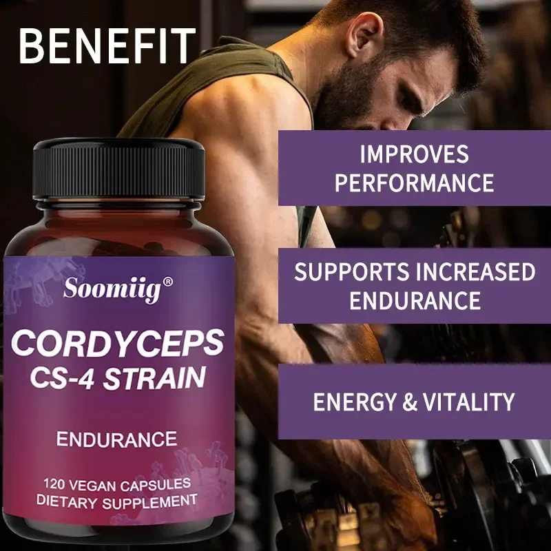 Nutrition, Cordyceps CS-4 Strain, 120 Vegan Capsules, Improves Endurance, Helps Immune & Cardiovascular Health