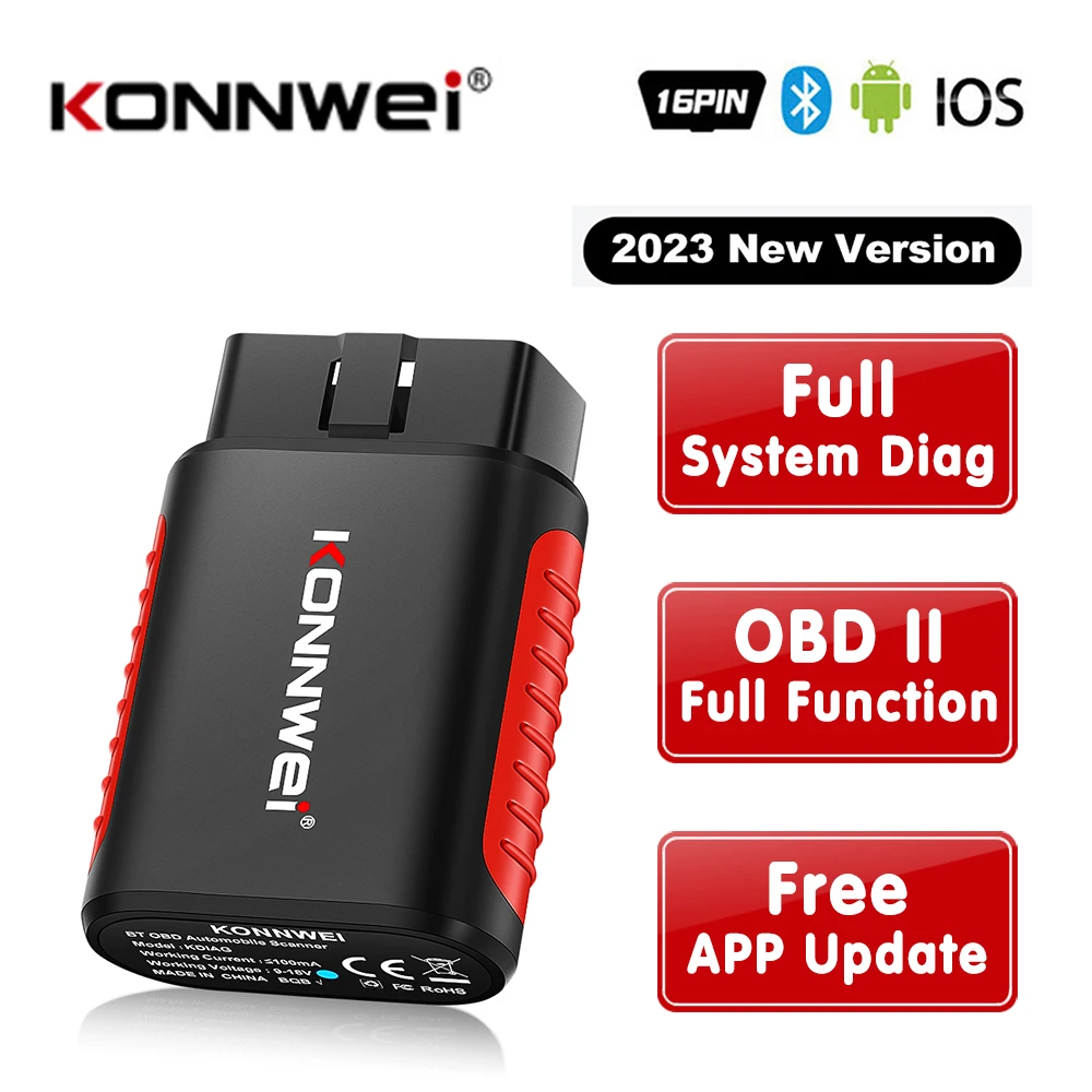 KONNWEI KDIAG MINI 2023 Full System Auto Scanner Reset SAS EPB Service ECU Programmer OBD OBD2 Car Diagnostic Tool pk Thinkdiag