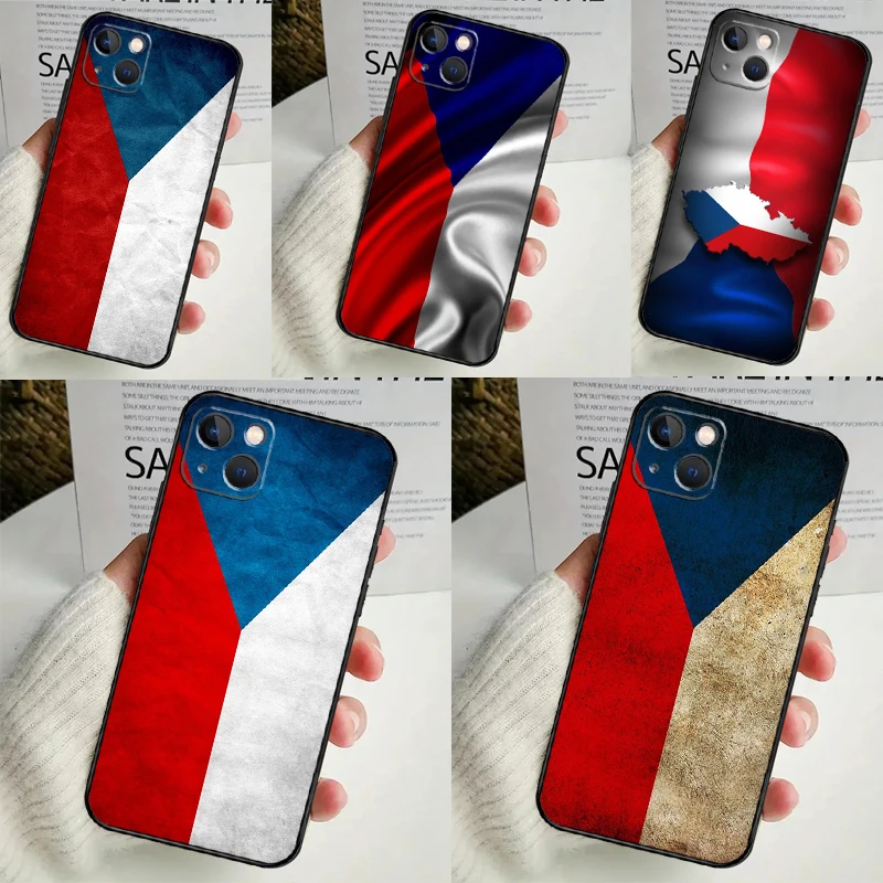 Czech Republic Czech Flag Phone Case For iPhone 14 13 12 11 16 15 Pro Max Plus Mini 7 8 X XR XS Max Soft Cover