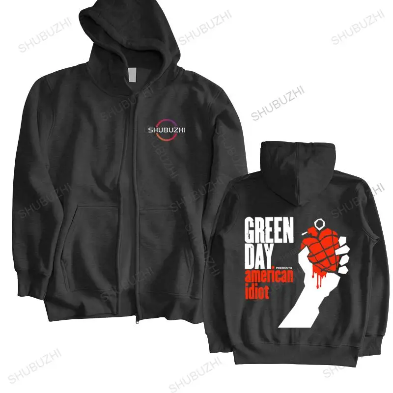 mens vintage hoodies The new The punk Rock and roll Greenday American Idiot hoody Men and women shubuzhi casual hooded jacket