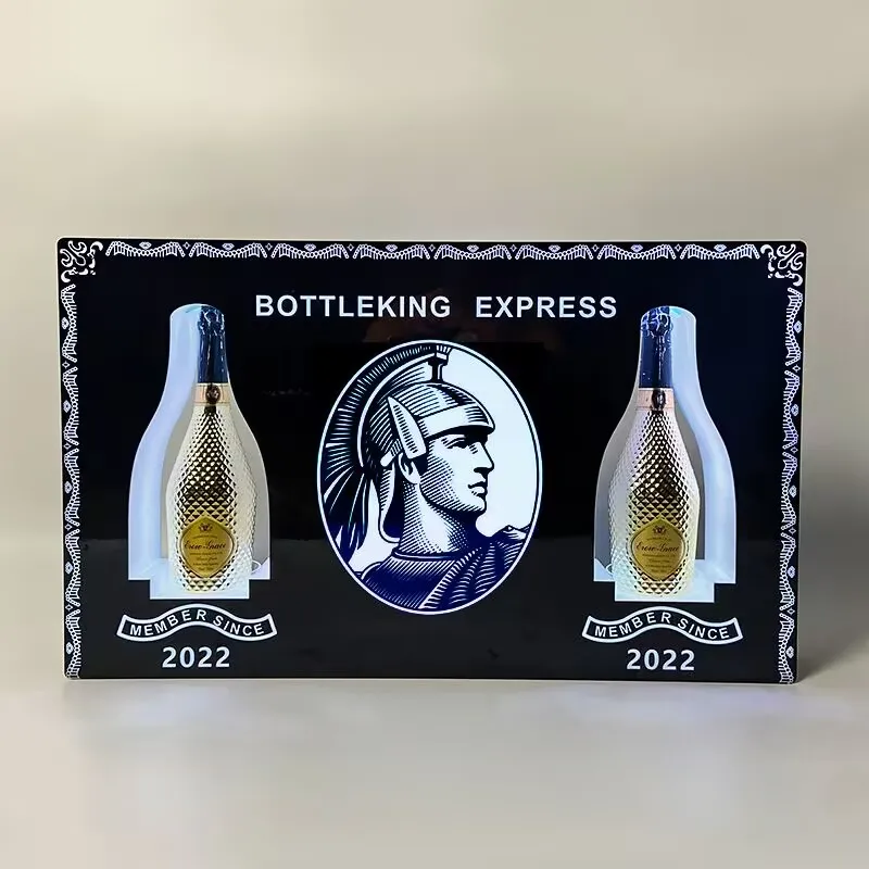 Black Card Bottle Presenter VIP Bottle Service Amercia Express Delivery Presenter Bottle Glorifier for Night Club Bar Decor