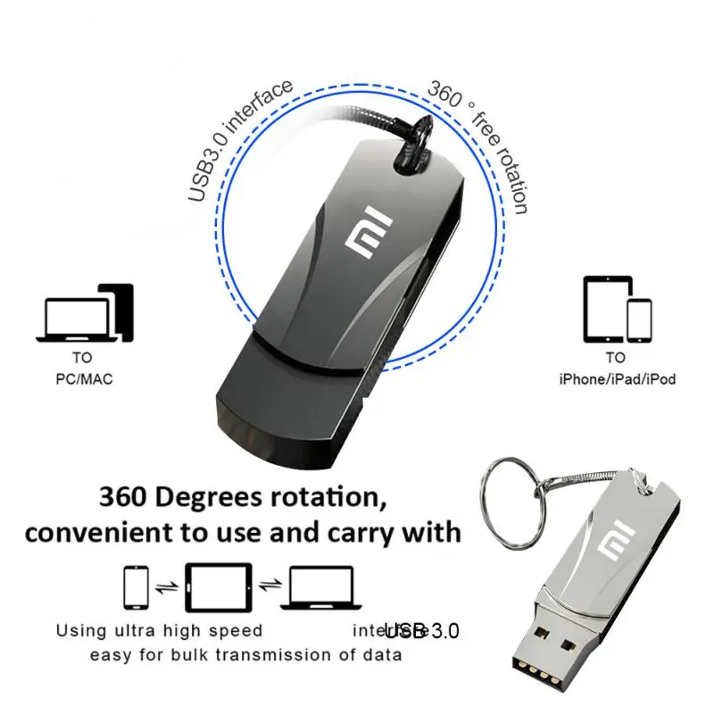 Xiaomi 16TB USB 3.1 Flash Drive 2TB Metal High Speed Transfer Pendrive 8TB Portable Usb Drive Waterproof Memoria Usb Flash Disk