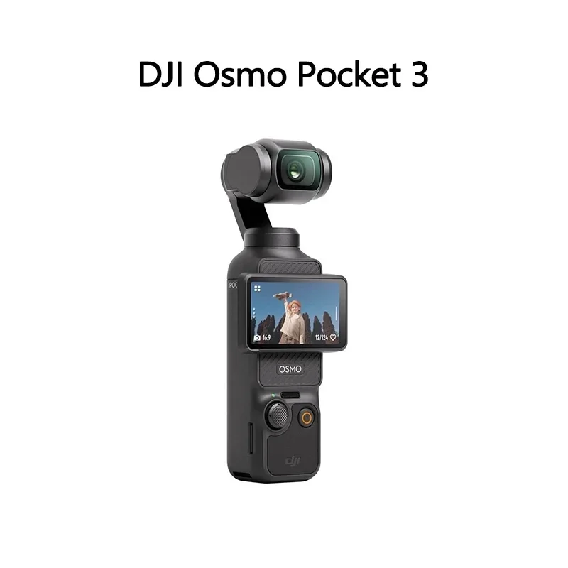 عرض ساخن لعام 2025 لمدونات الفيديو Osmo Pocket 3 مع 1 بوصة CMOS 4K 120 إطارًا في الثانية لتتبع الوجه/الأشياء 2 بوصة شاشة لمس قابلة للدوران صغيرة Vi