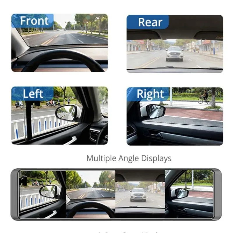 4 Cameras 4G Android 9.0 Car DashCam Video Recorder 12