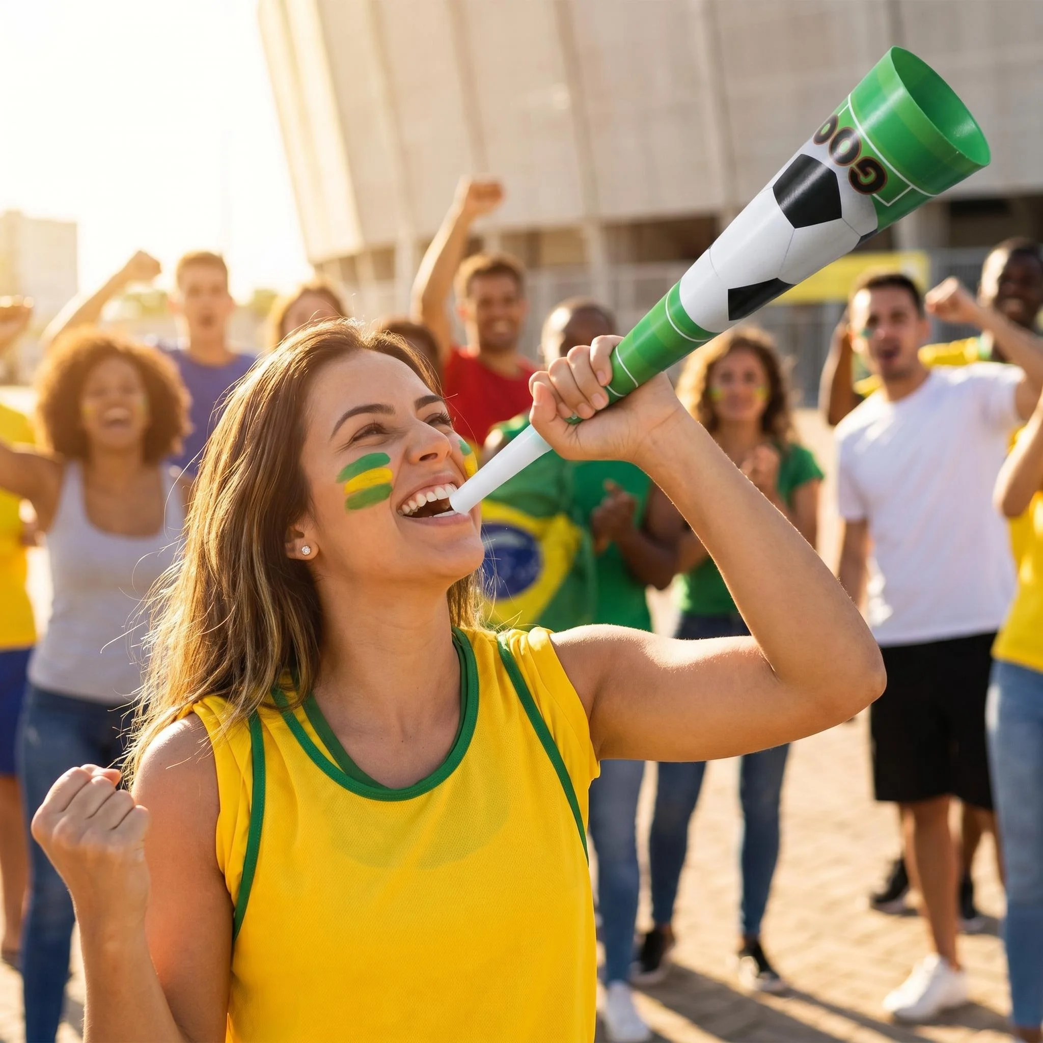 5/12/18PCS Klaxon à air haute intensité pour supporters de football, trompette de stade, accessoires de supporter pour matchs sportifs et fêtes