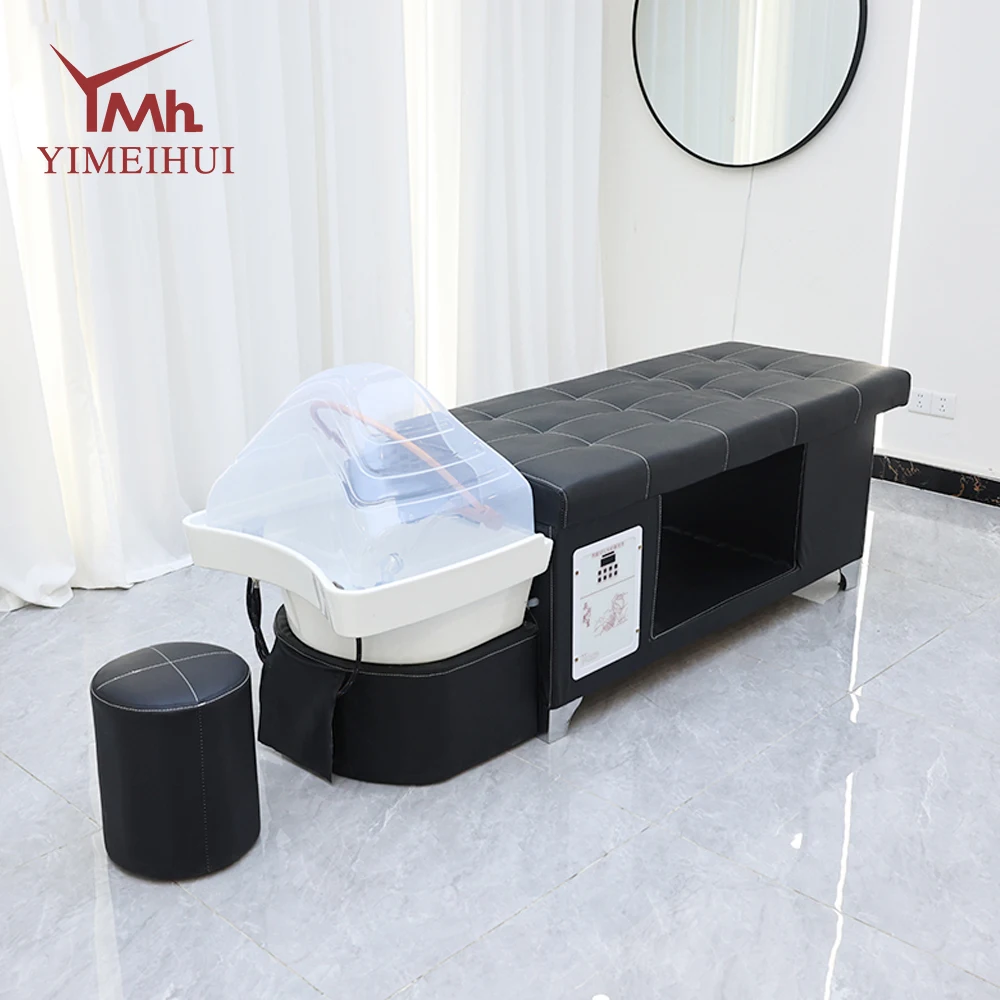 Japan Head Spa Equipments Custom Salon Massage Table Shampoo Spa Bed with Water Circulation Shower