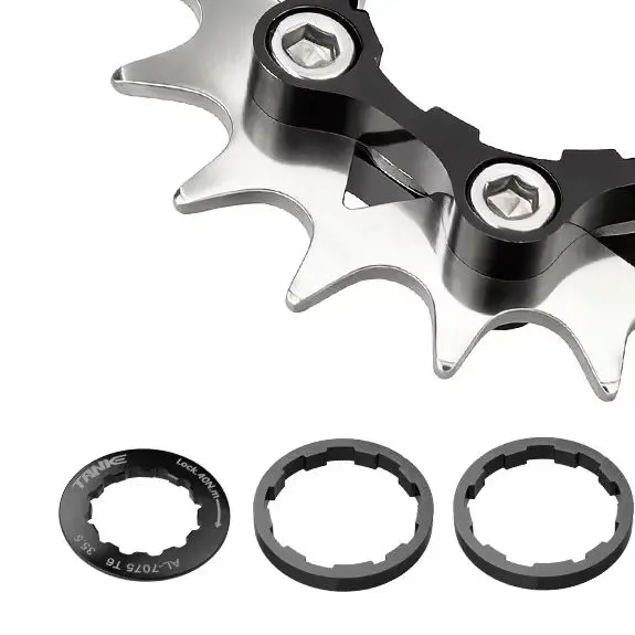 

Bike Chainring Adapter Plate CNC Machined for 9-Speed to 1-Speed Conversion Designed for Mountain Bike Applications