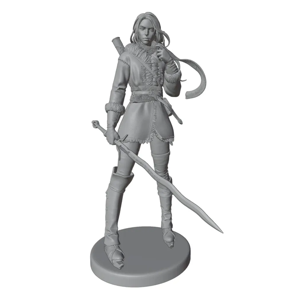 75mm --250mm Sexy Girl Resin Model Kits GK Miniature 3D Printed Gray Model Figurine DIY Doll Model Unassembled And Unpainted