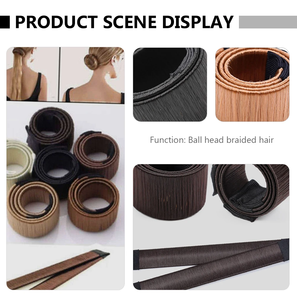 

7 pcs Ball Head Braiding Tools Braider Assistant Lightweight Easy Use Comfortable Daily Braiding Utensil Curl Hair Tool Donut