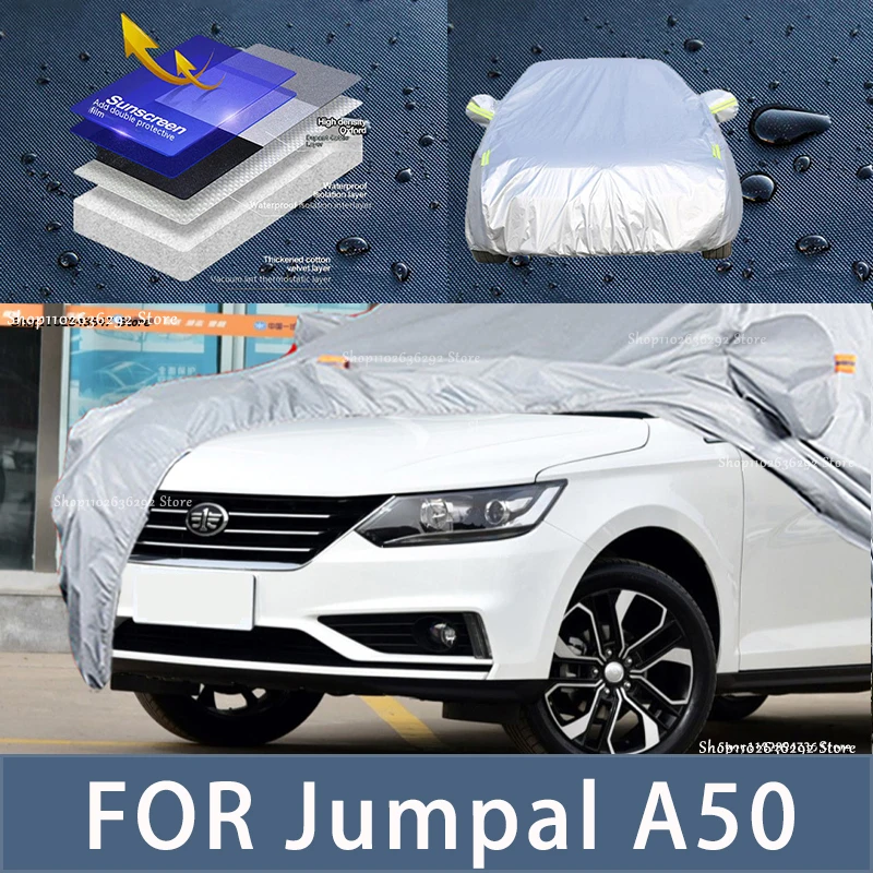 

For Jumpal A50 Outdoor Protection Full Car Covers Snow Cover Sunshade Waterproof Dustproof Exterior Car accessories