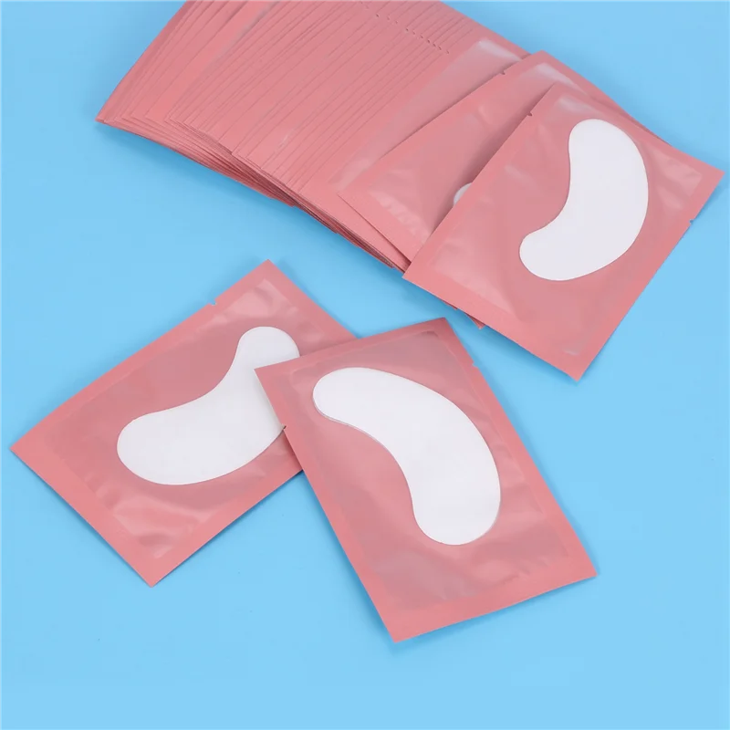 150 pares de almohadillas de Gel para protección ocular, parche de pelusa, extensión de pestañas individuales, máscara para ojos