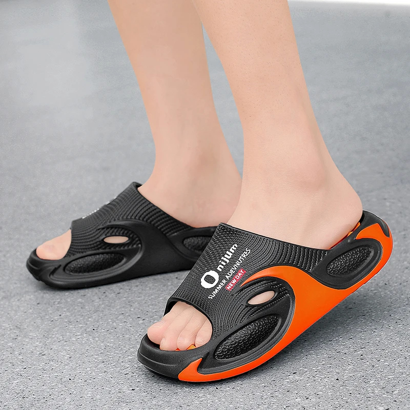 Sommer Neues Design Herren Massage-Hausschuhe Indoor Outdoor Sandalen Strand Herren Freizeitschuhe EVA Weiche Slides Herren Paar-Hausschuhe – Detail 6