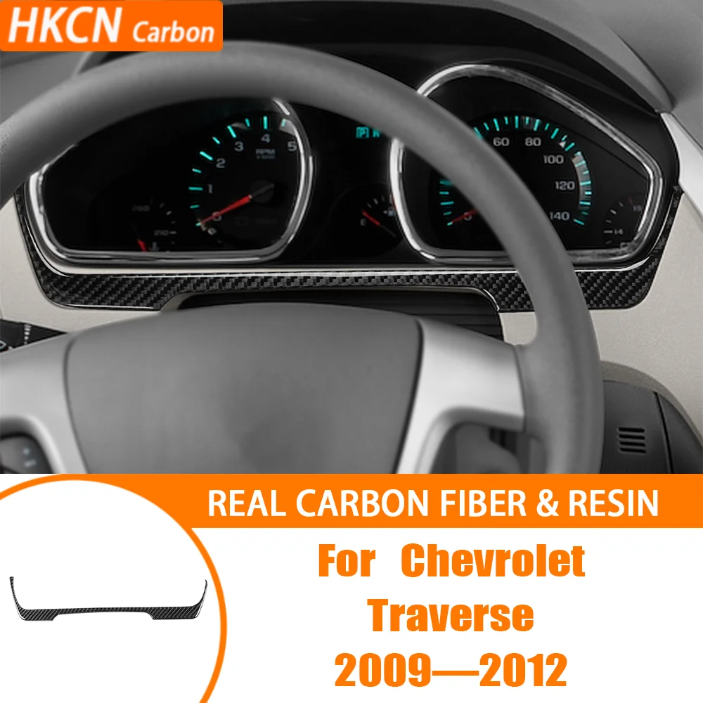 

Аксессуары для салона автомобиля, приборная панель, панель дисплея спидометра, наклейка из углеродного волокна для Chevrolet Traverse 2009–2012 гг.