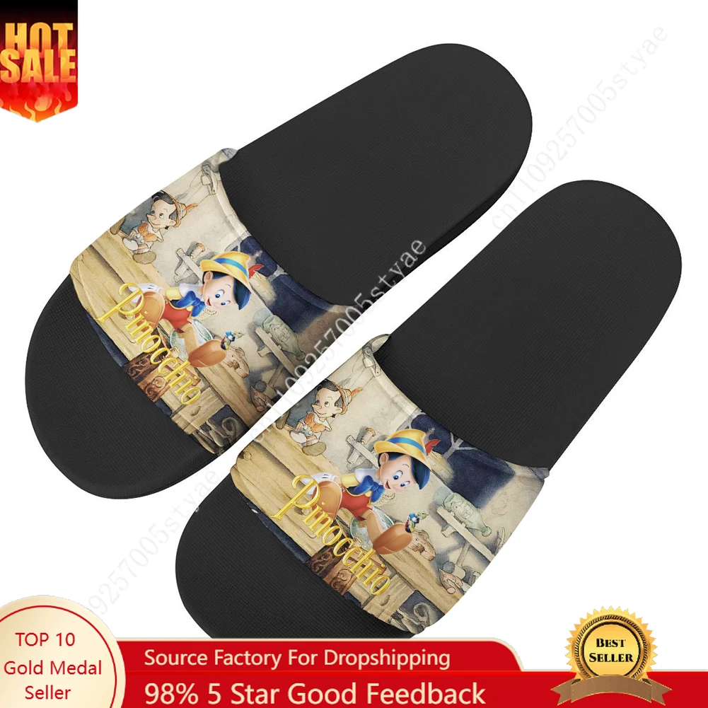

Disney Pinocchio Sandals Home Slippers Water Shoe Mens Womens Fashion Bathroom Beach Swimming Pool Shoes Custom Slipper
