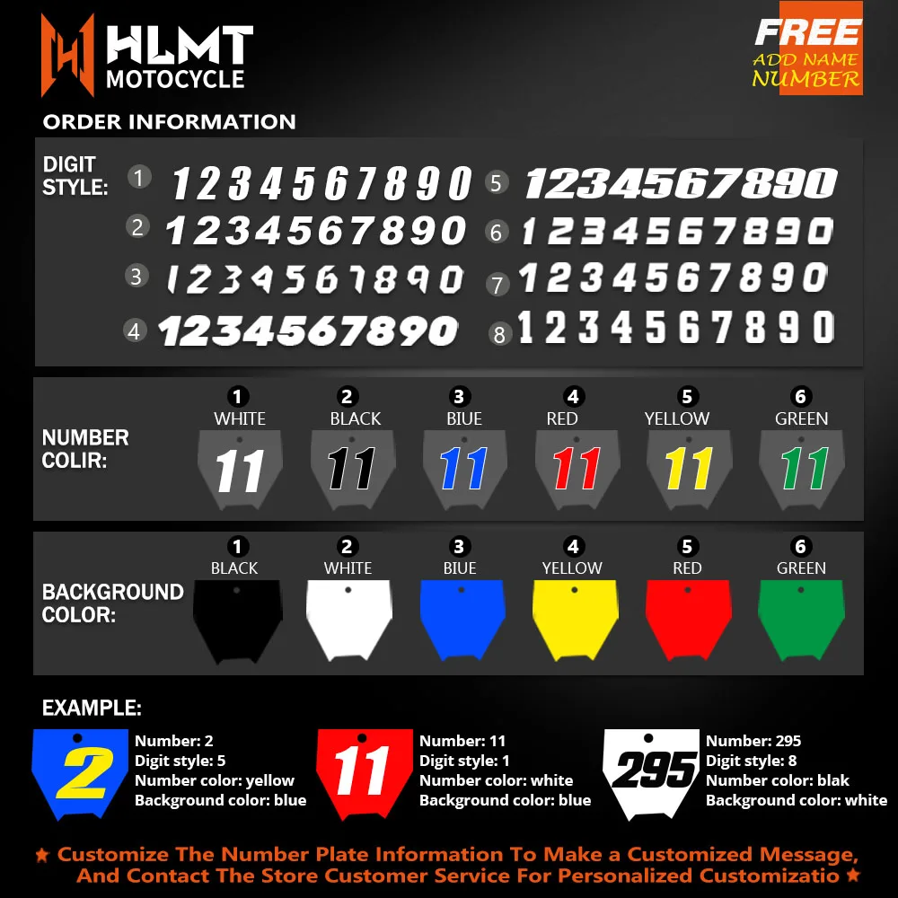 Hlmt Aangepaste Decals Graphics Achtergronden Stickers Voor Yamaha Wr250f Wr450f 2007 2008 2009 2010 2011 Wr 250f 450f Wr 250