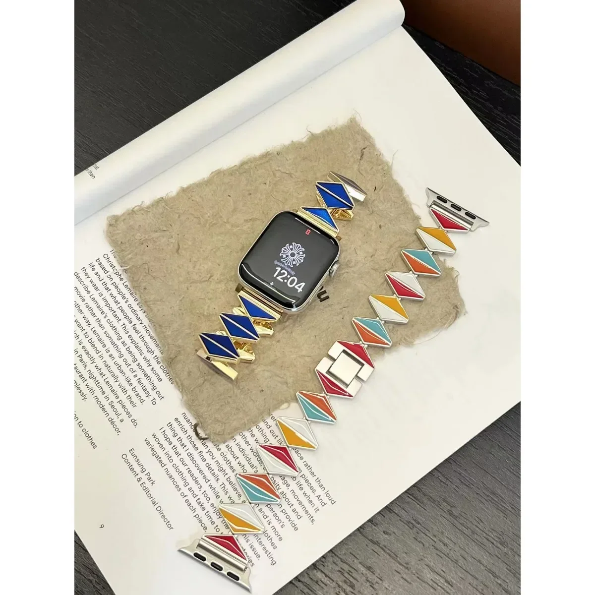 Uhrenarmband für iWatch 42/44/45/46/49 mm 38/40/41 mm Metall-Mode-Uhrenarmband für Uhrenserie Ultra2 Serie 10/9/8/7/6/5/4/3/2/1_voghion.com