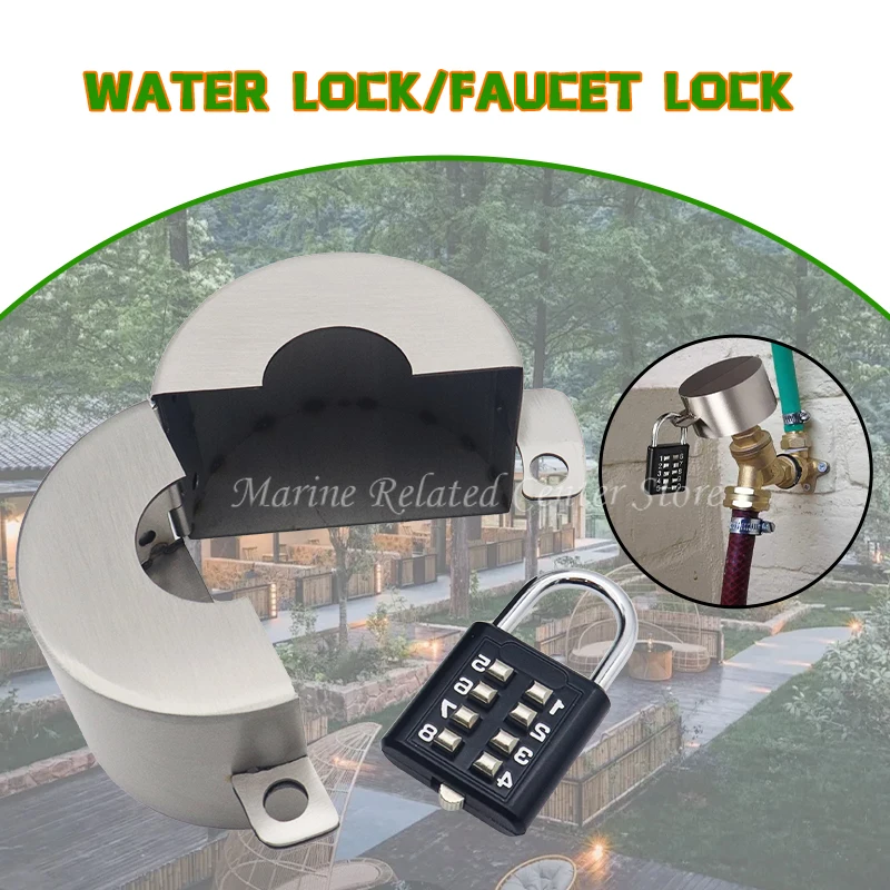 Stainless Steel Faucet Lock Anti-Theft Hose Tap Iron Rotating Gate Lockout Industrial Tank Gas Bottle Ball Valve Safety