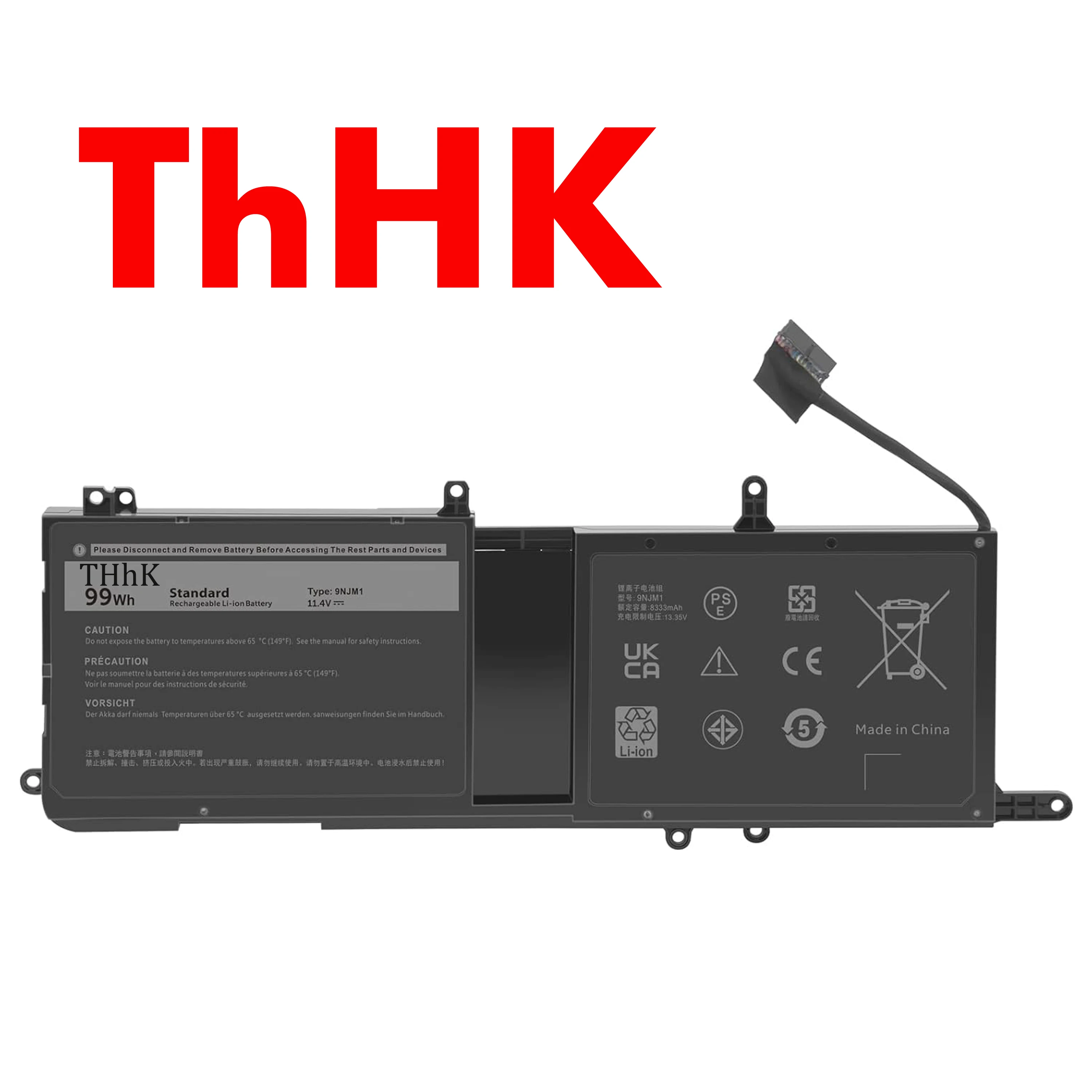 ThHK NEW 99Wh 9NJM1 44T2R Laptop Battery For Dell 15 R3 R4 17 R4 R5 P31E P69F ALW17C-D1738