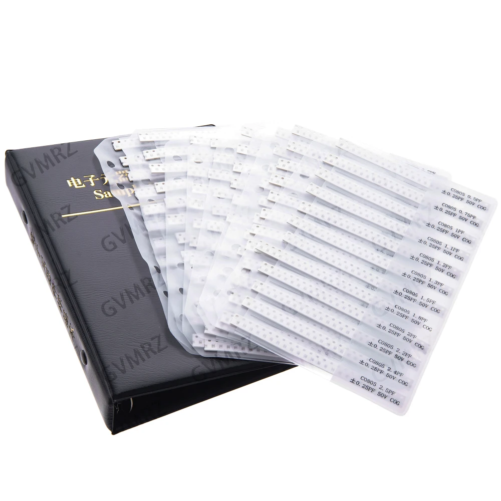 0201 0402 0603 Capacitors Kit SMD Capacitor Sample Book 0201 0402 0603 0805 1206 Assortment Pack DIY