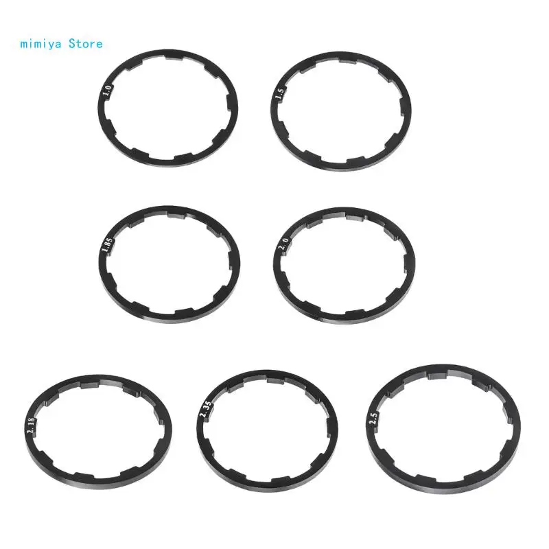 

pipi 8Pcs Aluminum Alloys Bicycles Bottom Bracket Washer for Mountain Road Bike