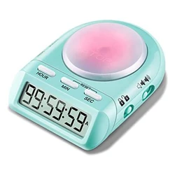 Digital Kitchen Timer with 100 Hour Clock Count Down for Kid Teacher ,45° Display LCD&Security Lock,Time Management