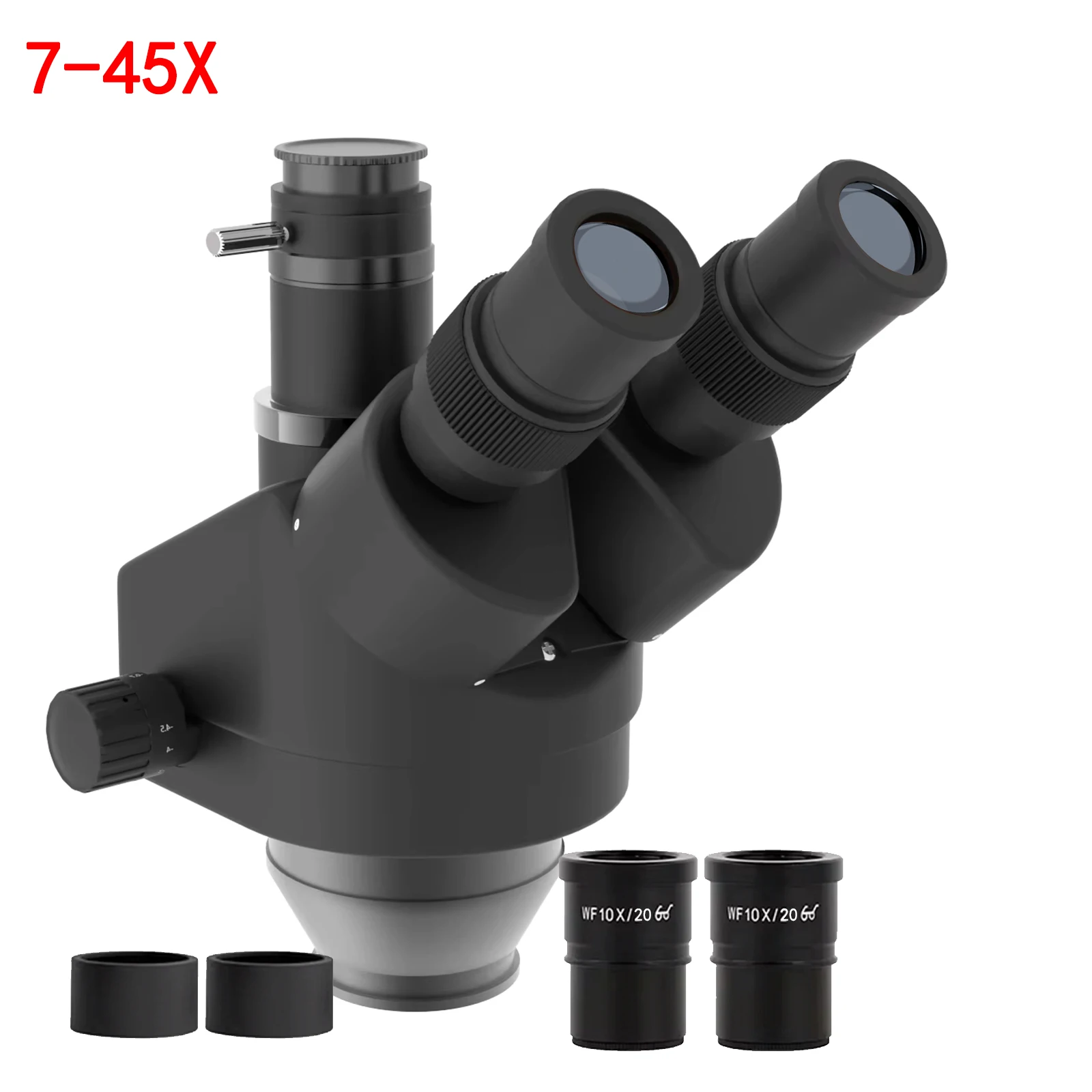 KSLID Triocular Microscope Lens 7-50X Continuous Magnification Optical for Mobile Phone PCB Repair Rework And Welding