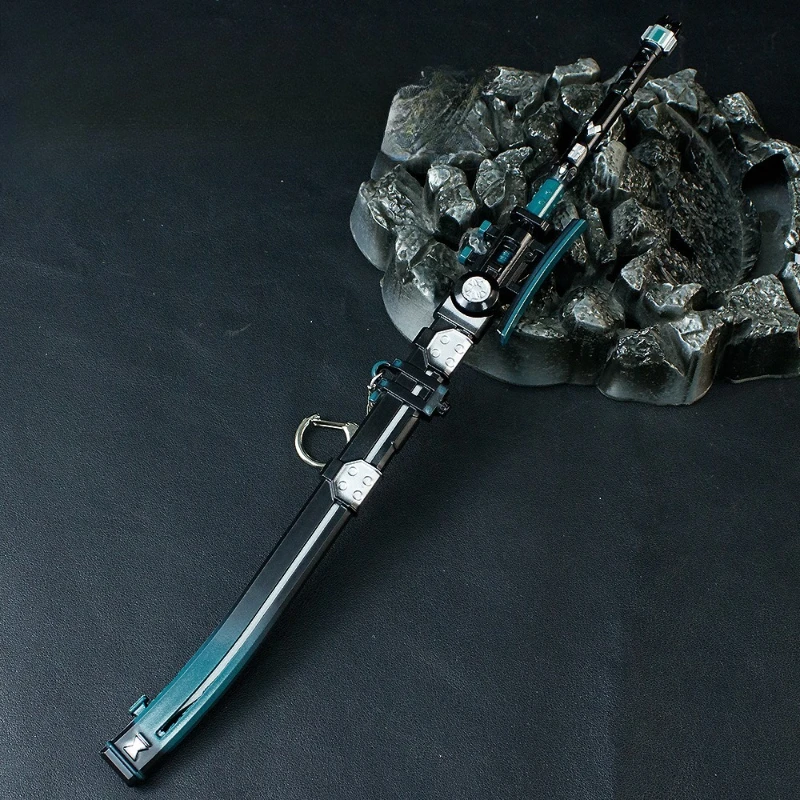 30cm Zenless Zone Zero gra nóż peryferyjny z osłoną stop metali rękodzieło broń Prop Model ozdoby kolekcja prezenty zabawki