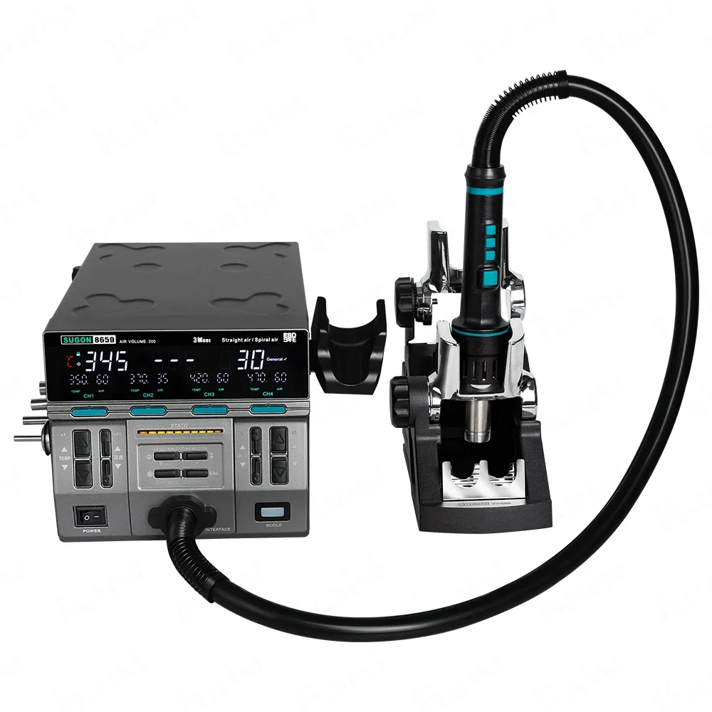Rework Station SUGON 8650 Heat Gun Hot Air Gun For IC CP PCB iPhone Repair view 4