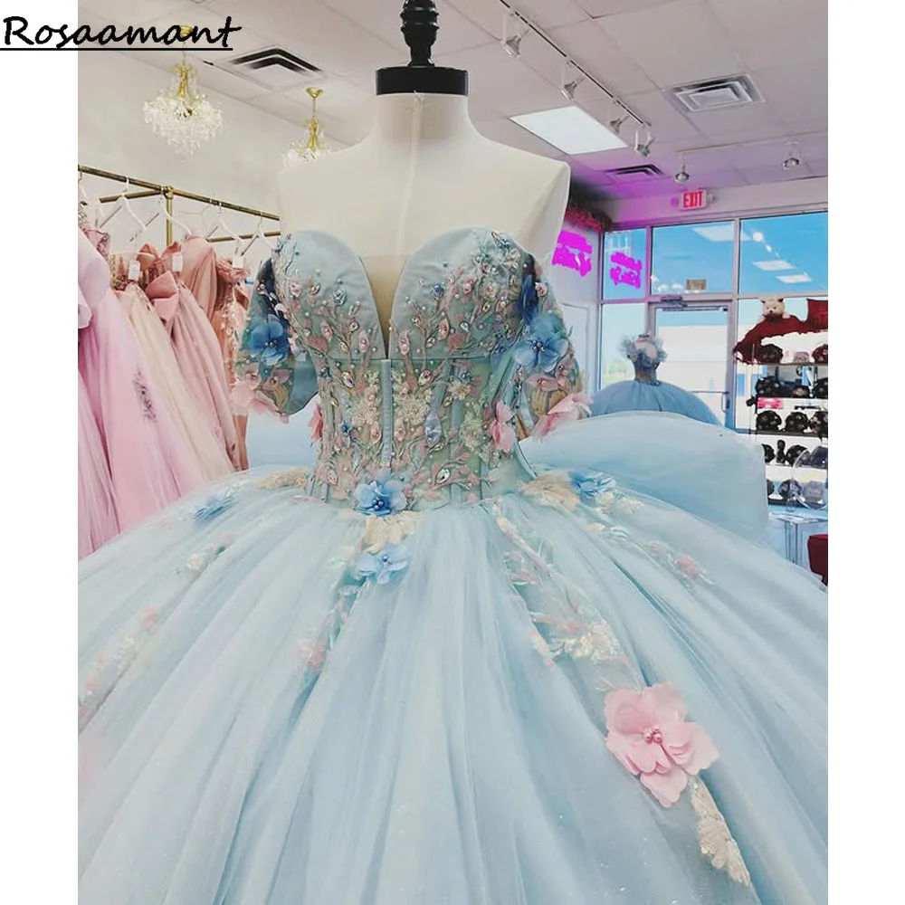 

Trendy Lace Appliques Quinceanera Dresses 15 Ans Off the Shoulder Lacing Up Pleated Floor length Vestidos De Customized