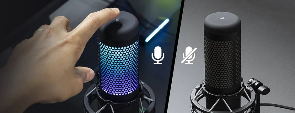 Original HyperX QuadCast S RGB Professional Microphone SoloCast