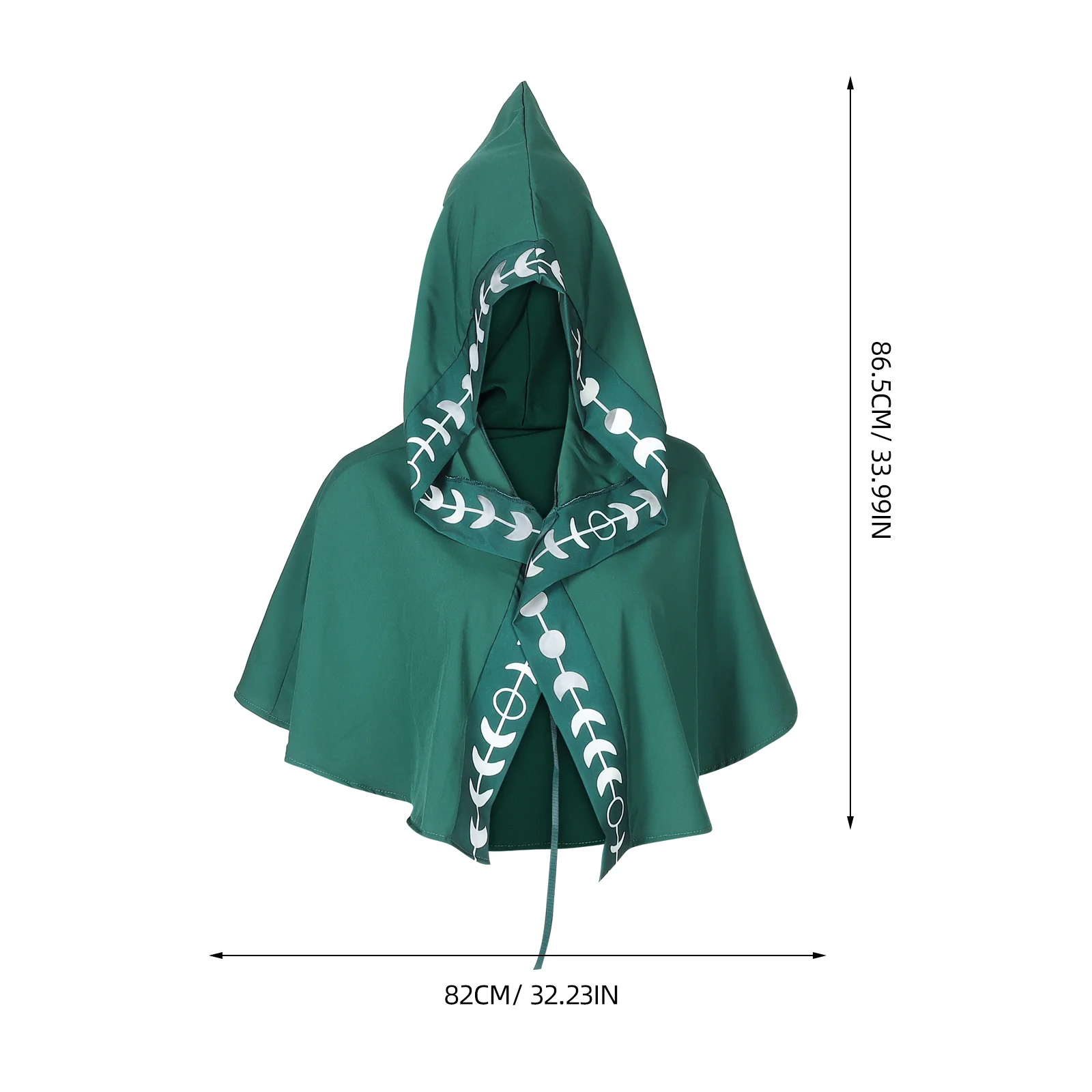 Cape d'Halloween pour Homme, Châle, Costumes Cosplay, Everak Renaissance avec Capuche Mini