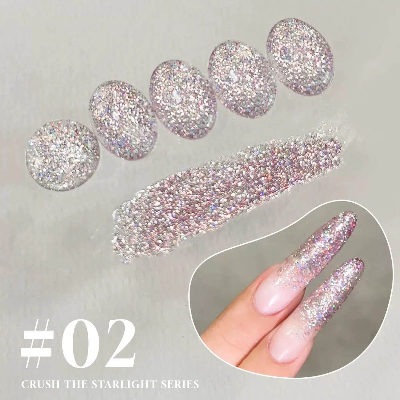 12ML Stardust Crushed Collection Gel Nail Polish Winter 2025 Ultra- Glitter Shimmering Crushed Diamond Formula New Arrival
