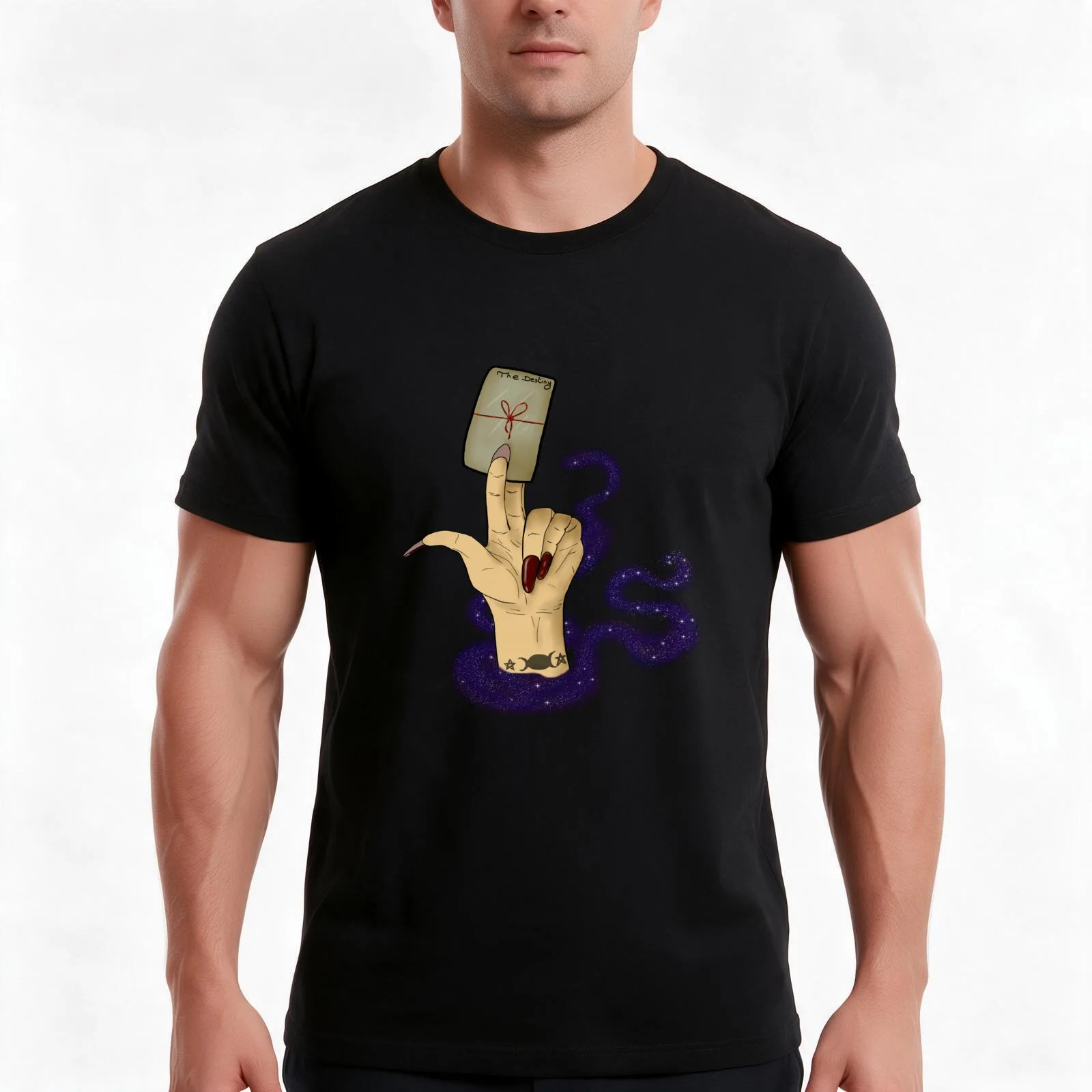 the fortune teller destiny T-Shirt Summer Casual Cotton Tee Oversized Streetwear Tops Vintage Graphic Print Unisex Men Women