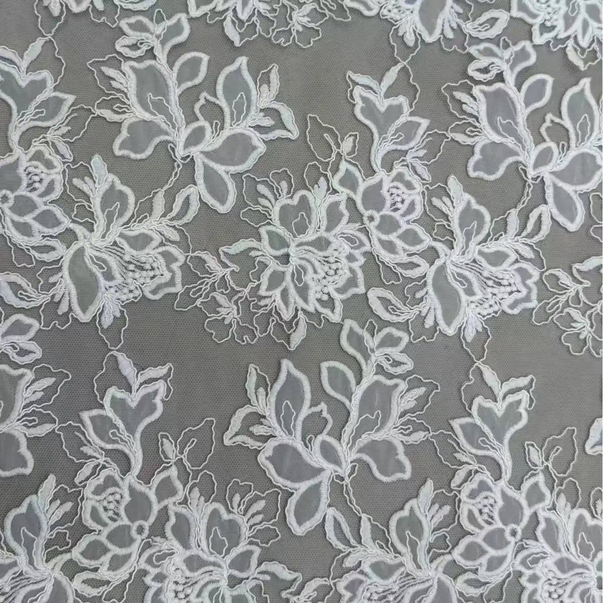 corded lace fabric high quality For DIY high custom Bride Wedding Gown Garments кружева, fashion evening dresses