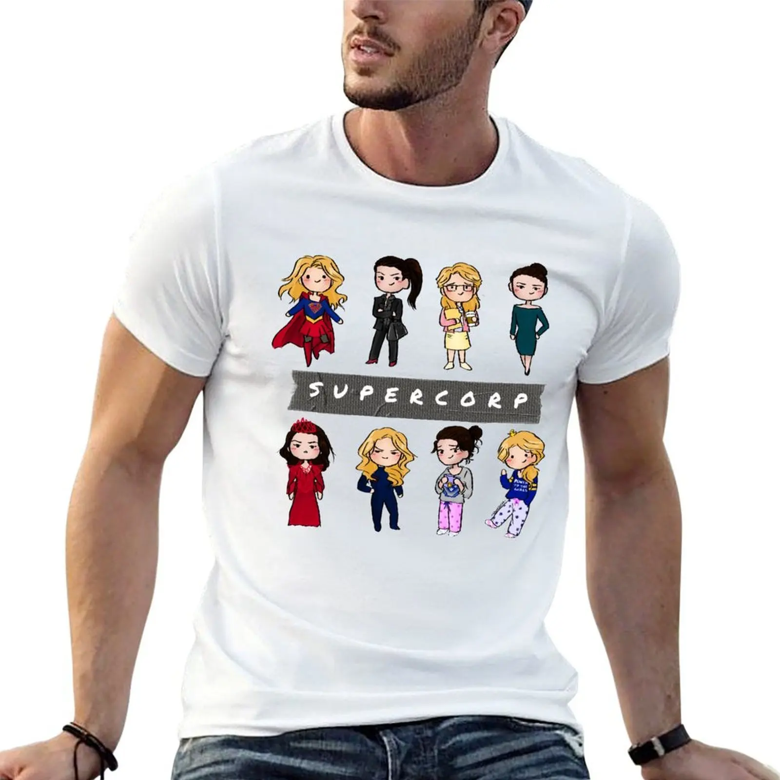 

Supercorp Duck tape T-Shirt t shirt man casual man t shirts high quality luxury brand T-Shirt