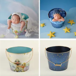 Rétro DrelyIron-Accessoires de Photographie pour Nouveau-Né, mir de Pose pour Bébé Garçon et Fille, Accessoires de Studio, E27