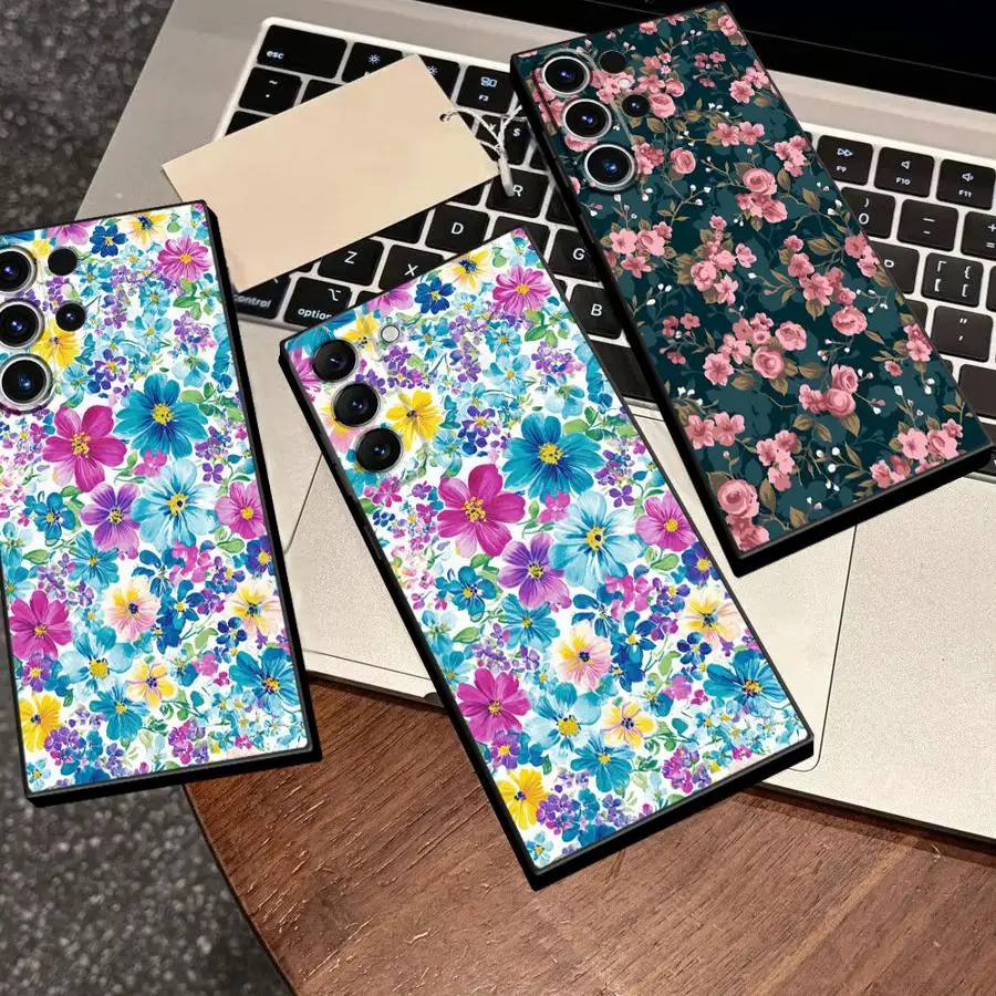 Gesar Flower Phone Cover Case for Samsung Galaxy S26 Ultra Note 20 10 S24 S23 S22 S21 S25 Plus S20 FE